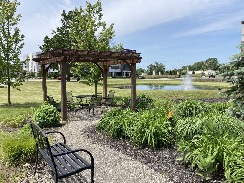 reading garden table chairs bench